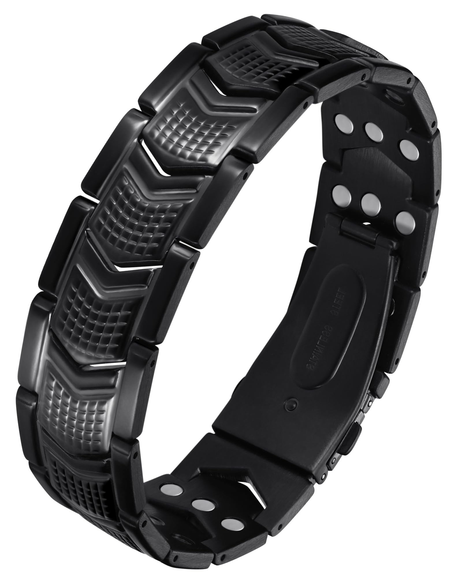 Feraco bracelet magnetique homme 3x-force en pose élégante, confort quotidien.