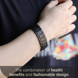 Feraco bracelet magnétique en acier-titane médical, hypoallégernique et durable.