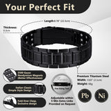 Feraco bracelet magnétique pour homme avec fermeture pliable facile à mettre.