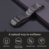 Feraco bracelet magnétique avec fermoir pliable facile à ouvrir et fermer.
