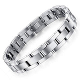 Bracelet magnétique Feraco pour homme en titane, design élégant et léger.