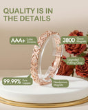 Feraco bracelet magnétique rose-or avec aimants puissants.