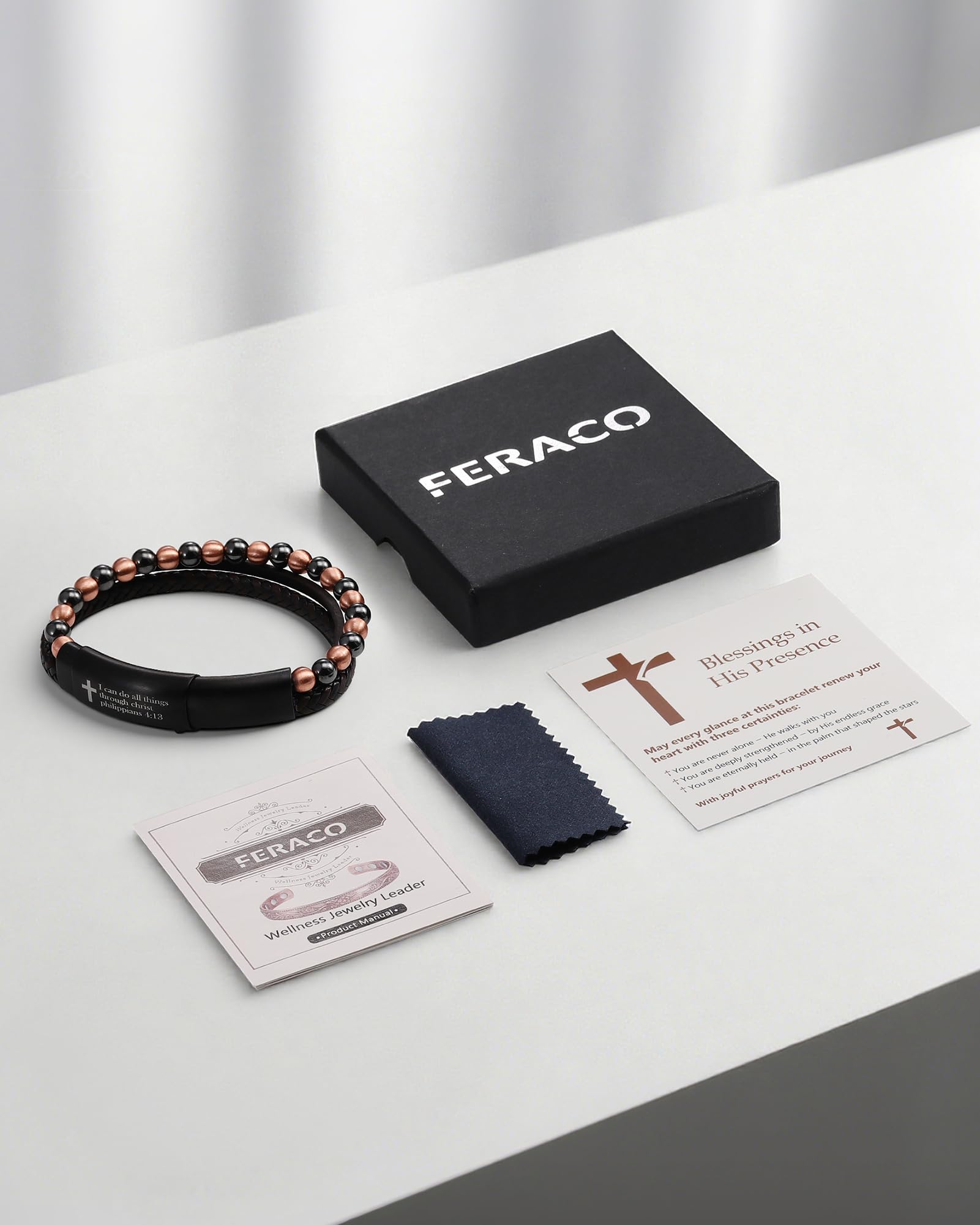 Feraco bracelet coffret cadeau premium, idéal pour offrir.