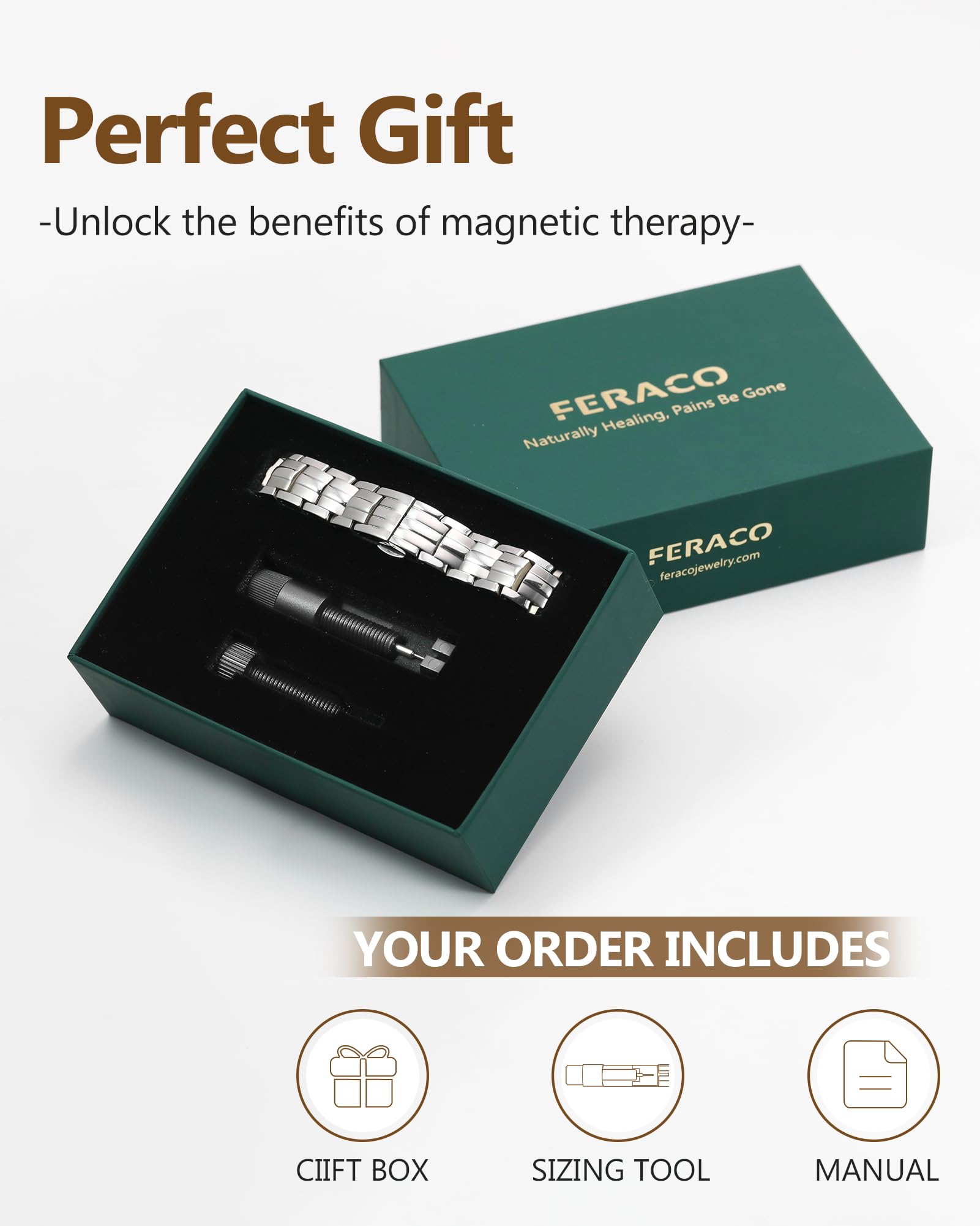 Port quotidien du bracelet Feraco, style discret et moderne.