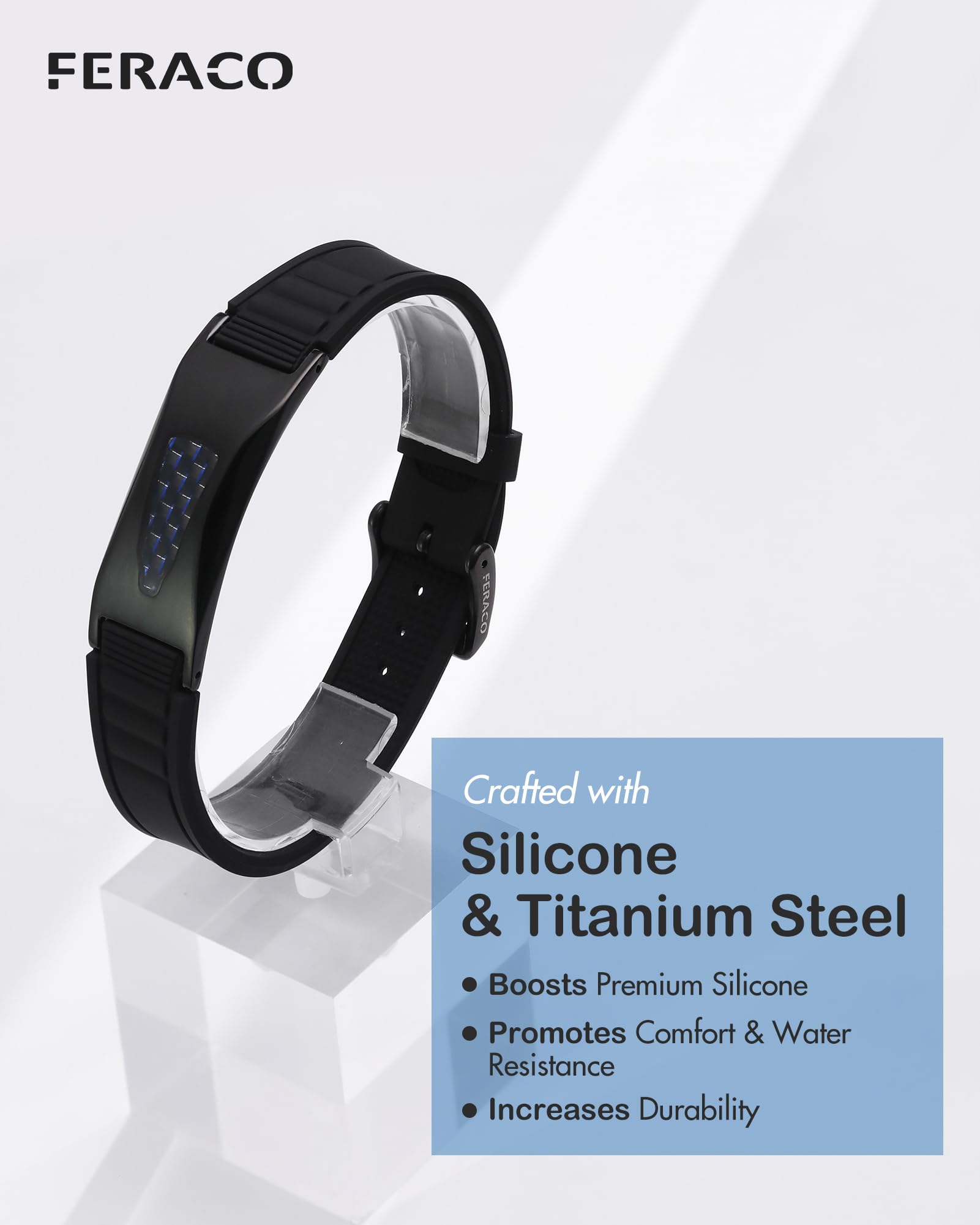 Feraco bracelet avec coffret cadeau élégant, prêt à offrir.