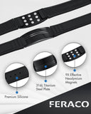 Feraco bracelet silicone premium imperméable, léger et hypoallergénique pour une utilisation sportive.
