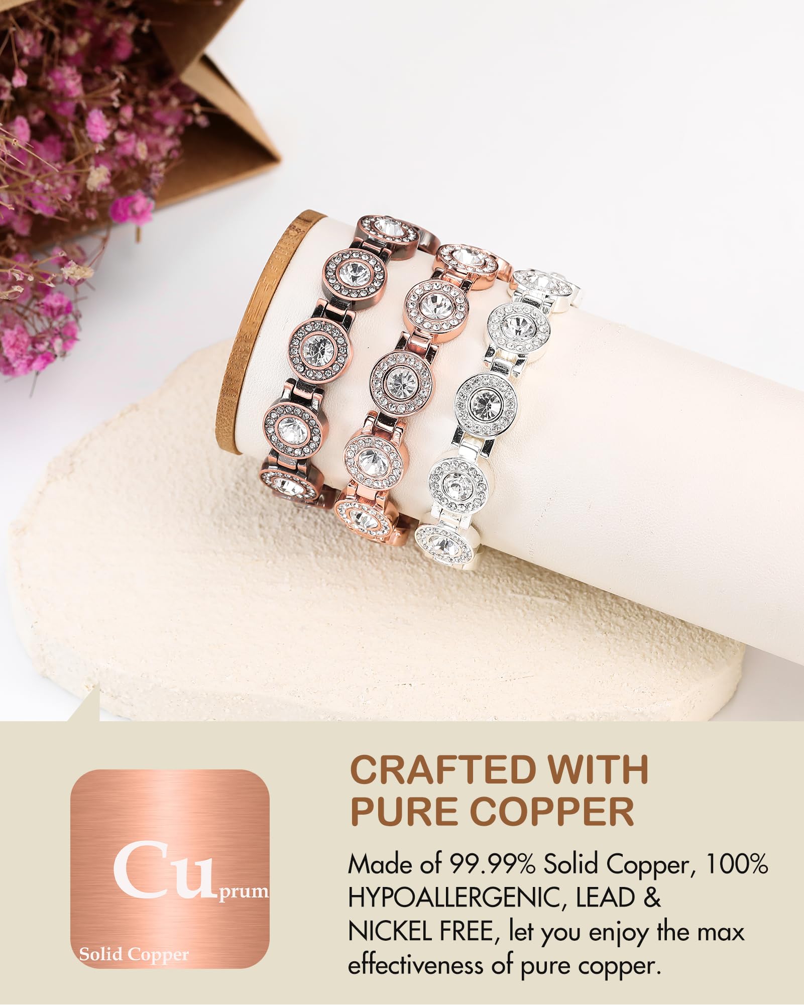 Feraco bracelet taille ajustable – taille-ajustable, ajustement confortable.