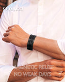 Bracelet Feraco en acier titane pour homme, design élégant et hypoallergénique.