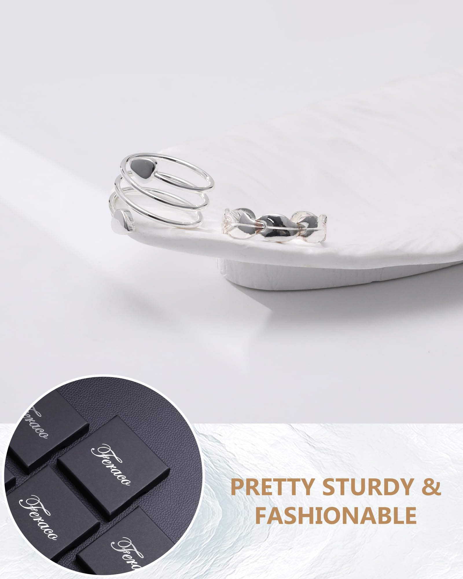 Etui cadeau Feraco, prêt à offrir cette bague magnétique cuivre pur.
