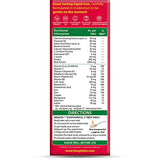 Étiquette Feroglobin montrant les ingrédients et les valeurs nutritionnelles.