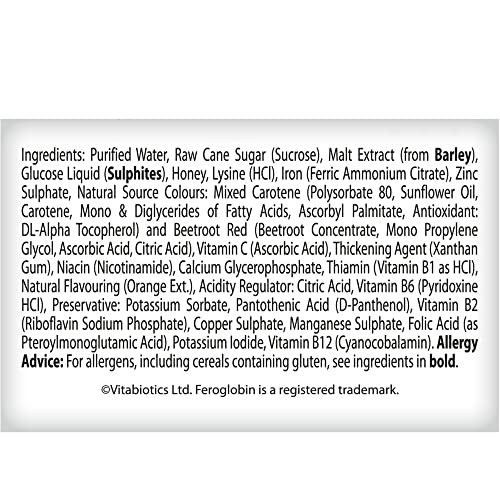 Feroglobin liquide, verser dans le verre pour une dose pratique et agréable.