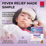 Insertion rectale simple et rapide avec Feverall chez l’enfant.