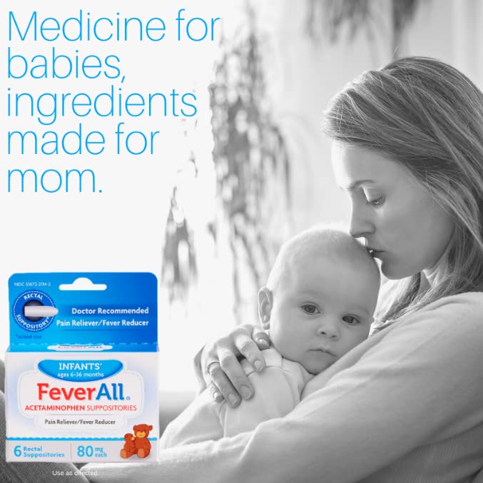 FeverAll suppositoires 80 mg rectaux avec dosage précis