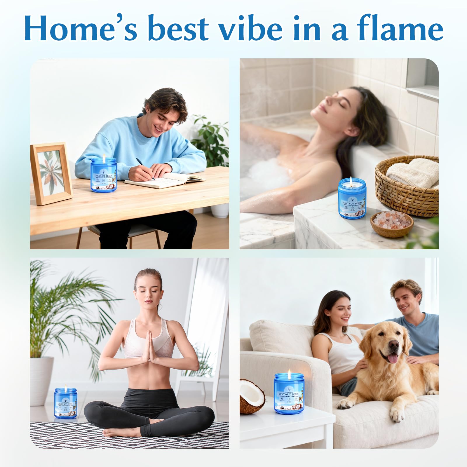 Ambiance détente à domicile grâce au parfum coco FF FragFlowing.