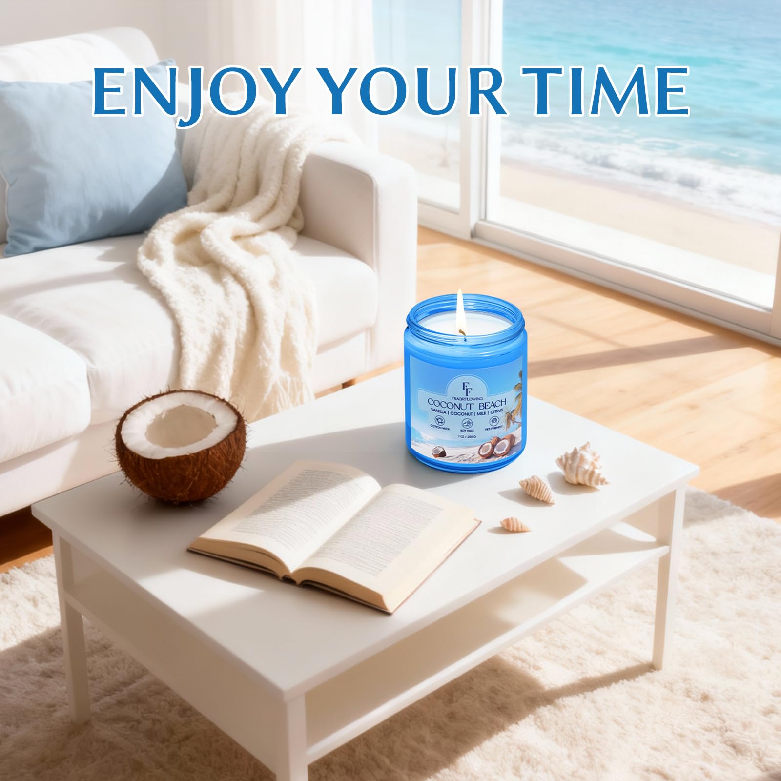 Verre bleu décoratif FF FragFlowing pour votre intérieur.