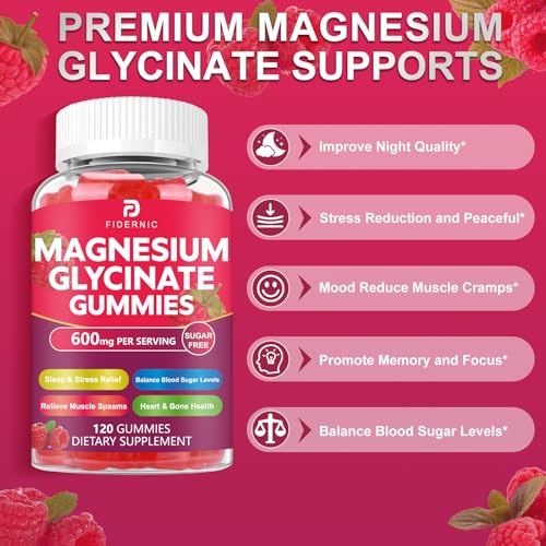 Gommes FIDERNIC – ingrédients magnesium glycinate et malate pour absorption efficace
