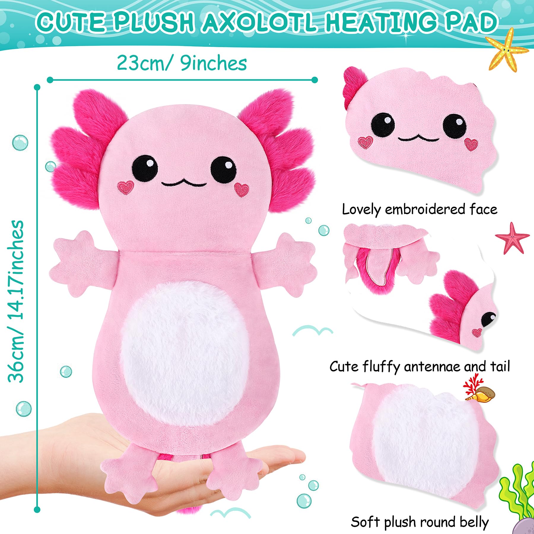 Fighting to Achieve Axolotl peluche douce, toucher agréable et chaleur confortable.