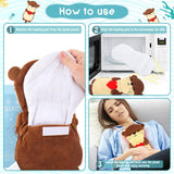Peluche Fighting to Achieve de 35x18 cm, design doux et dimensions pratiques.