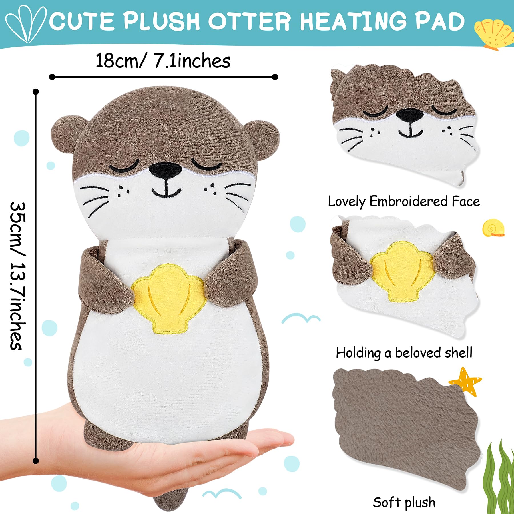 Housse peluche otter Fighting to Achieve en tissu doux et lavande apaisante