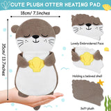 Housse peluche otter Fighting to Achieve en tissu doux et lavande apaisante