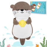 Peluche otter Fighting to Achieve avec chaleur micro-ondes pour réconfort