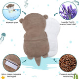 Sachet chauffant amovible dans peluche otter Fighting to Achieve