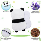 Panda chauffant Fighting to Achieve, housse amovible et lavable pour un entretien facile.