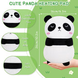Panda chauffant Fighting to Achieve, peluche avec housse amovible pour chaleur chaude.