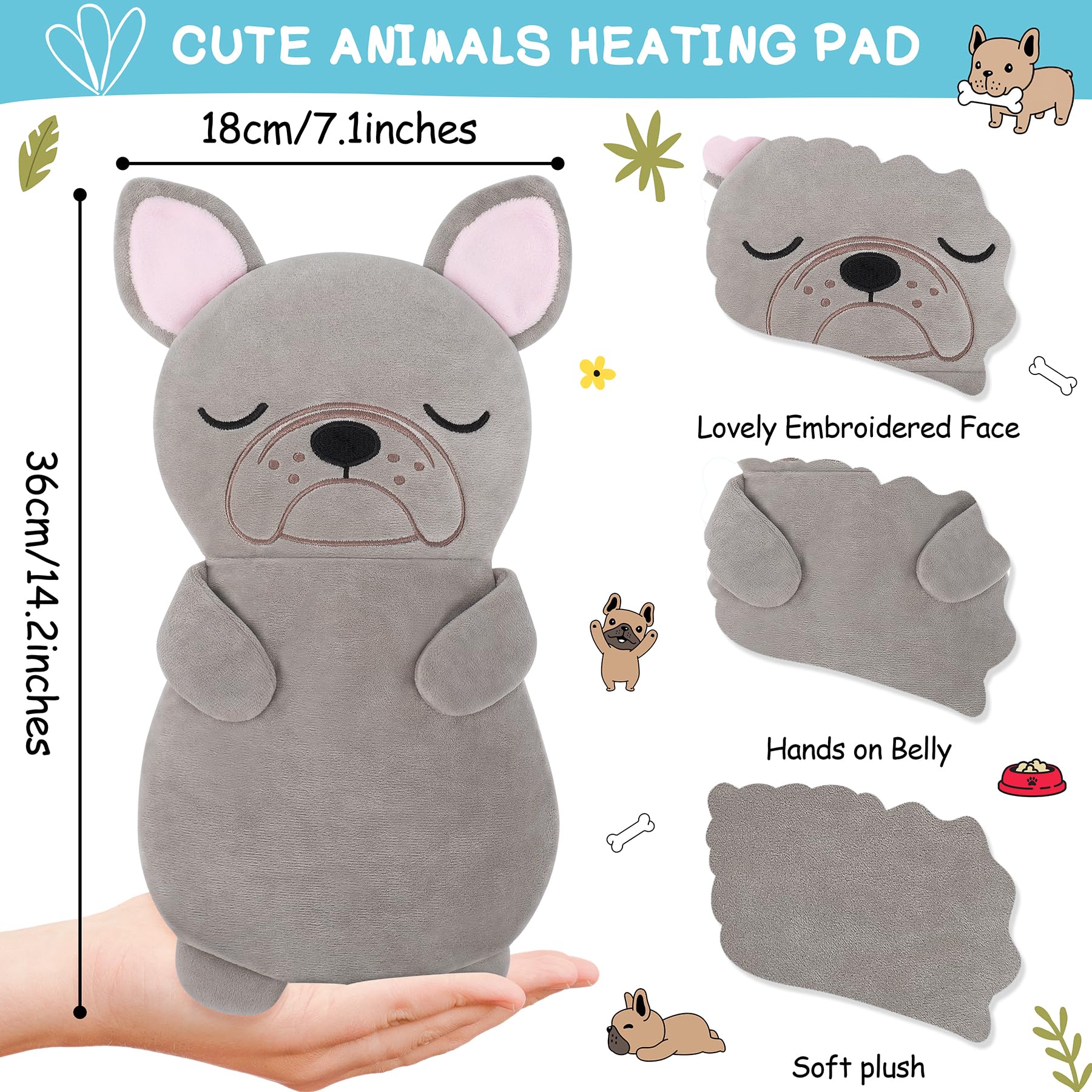 Peluche Bulldog Fighting to Achieve, chaleur uniforme grâce au rembourrage.