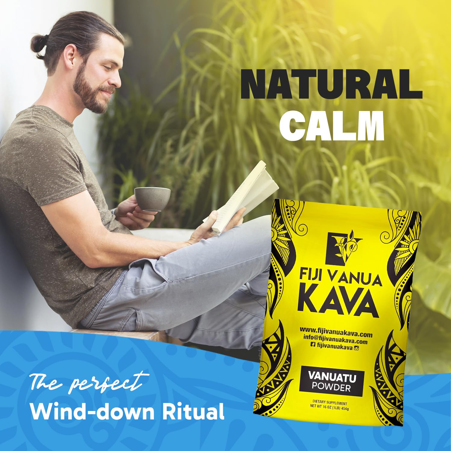 Fiji Vanua Kava Poudre Vanuatu – goût terreux et épicé, caractère authentique du kava.