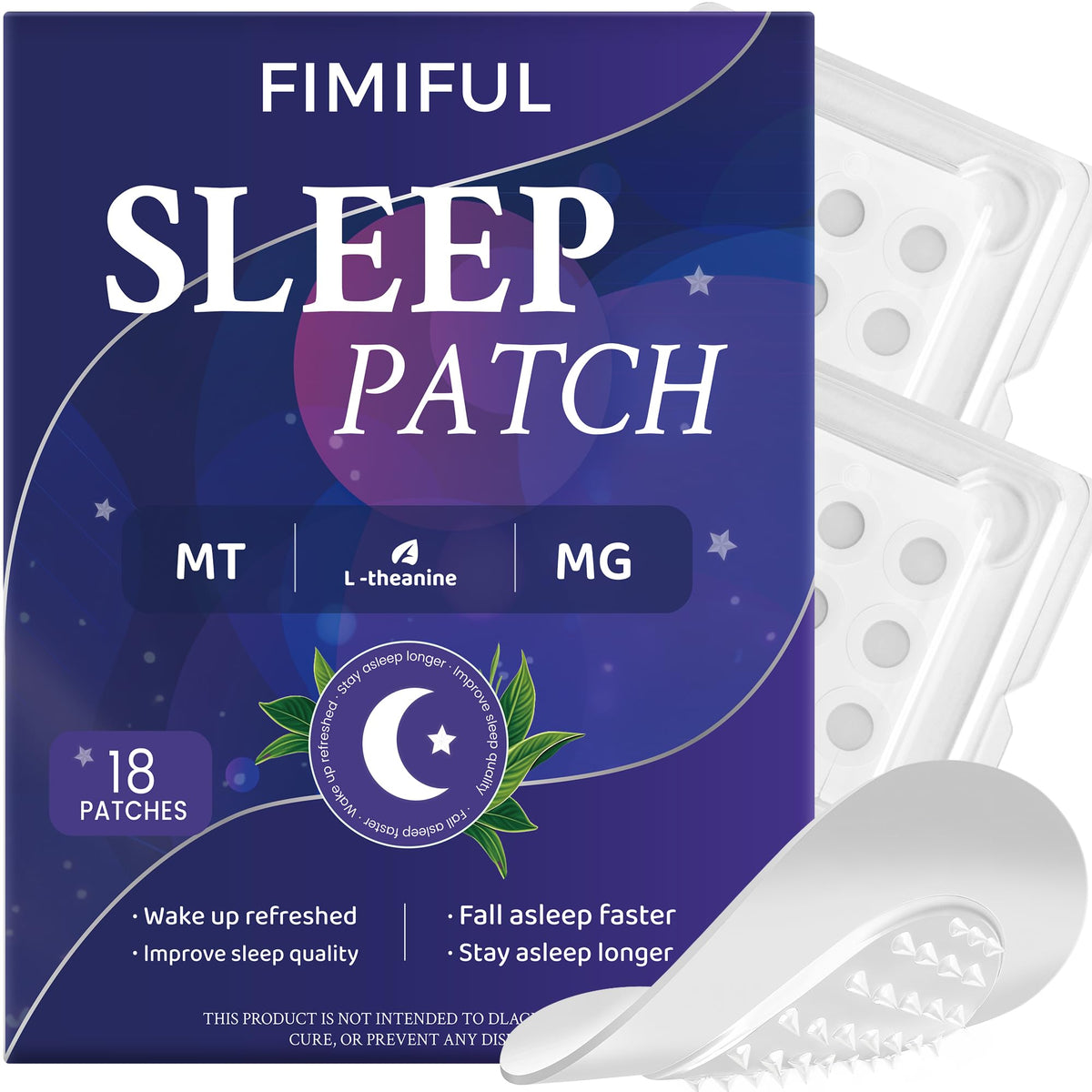Patch-sommeil FIMIFUL appliqué avant le coucher pour endormissement en douceur