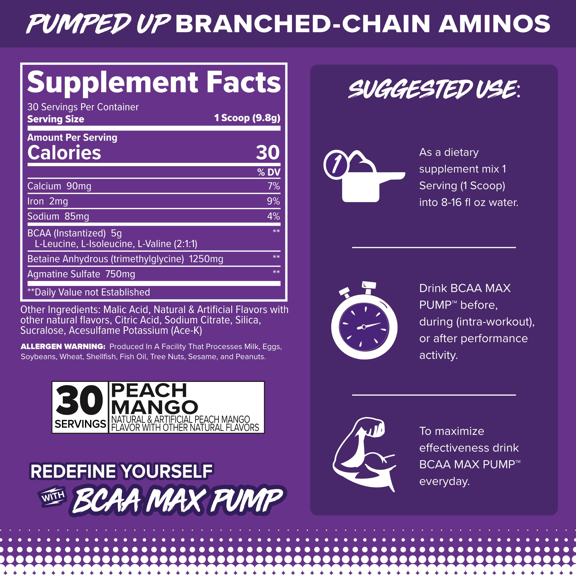 FINAFLEX BCAA MAX Pump – shaker pêche-mangue idéal pour l’apport intra-entraînement
