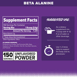 FINAFLEX BETA Alanine: doseur et poudre pour mesurer facilement.