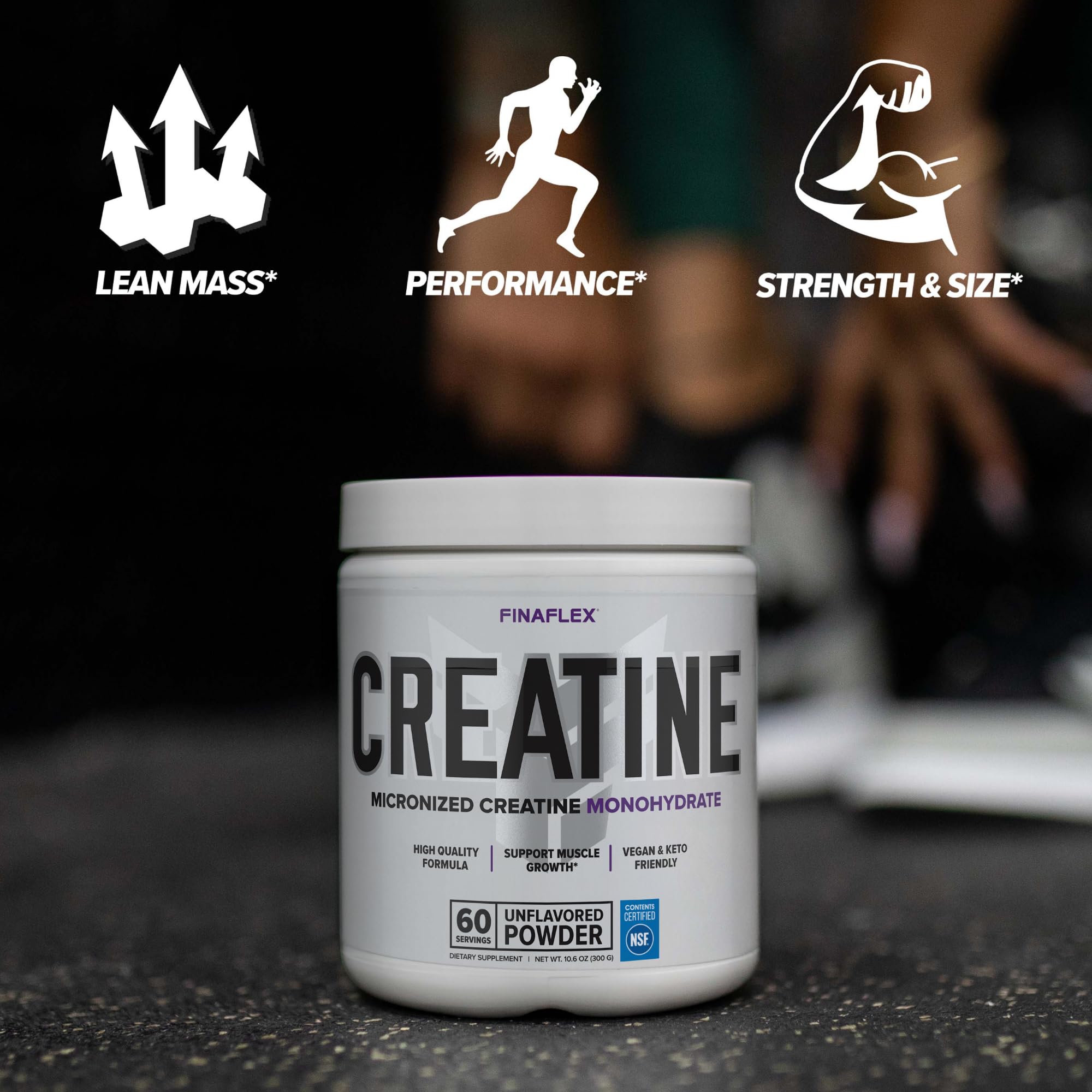 FINAFLEX Créatine certifiée NSF pour traçabilité et pureté.