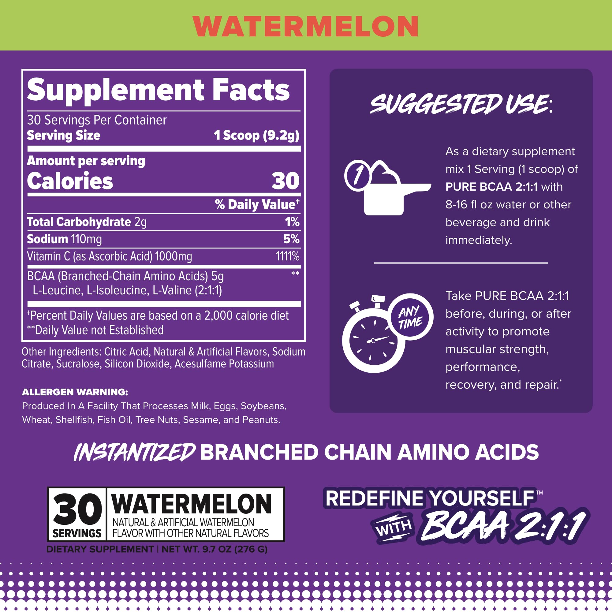 FINAFLEX Pure BCAA poudre-doseur facilitant la préparation rapide après l'entraînement.