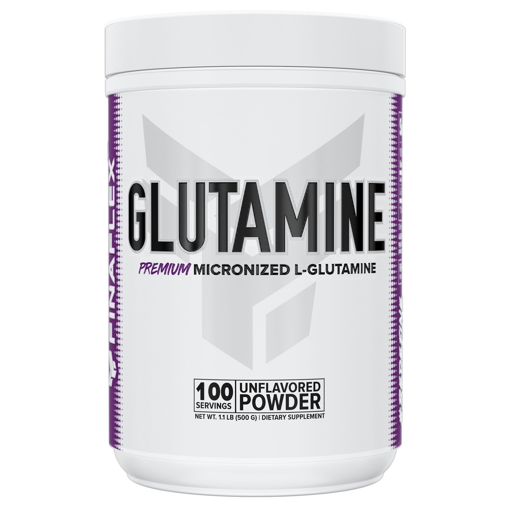 FINAFLEX Pure Glutamine – bouteille non aromatisée idéale pour la récupération musculaire après l’entraînement.