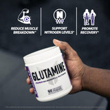 FINAFLEX Glutamine Pur — étiquette claire et pureté démontrée du produit.