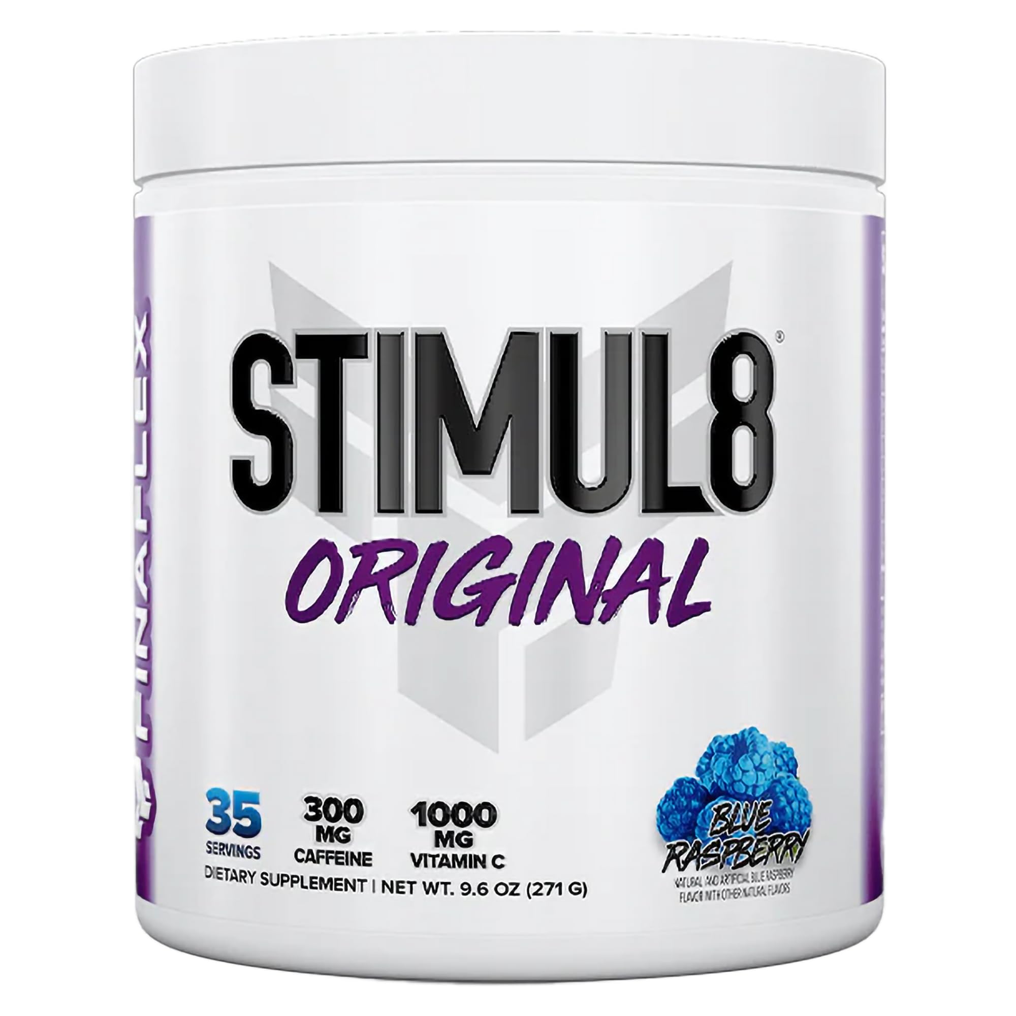 FINAFLEX STIMUL8 bouteille Framboise Bleue – énergie prête pour démarrer votre séance