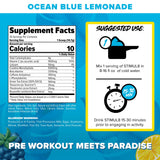 Étiquette tropicale FINAFLEX Stimul8 Calypso prête à booster l'énergie.