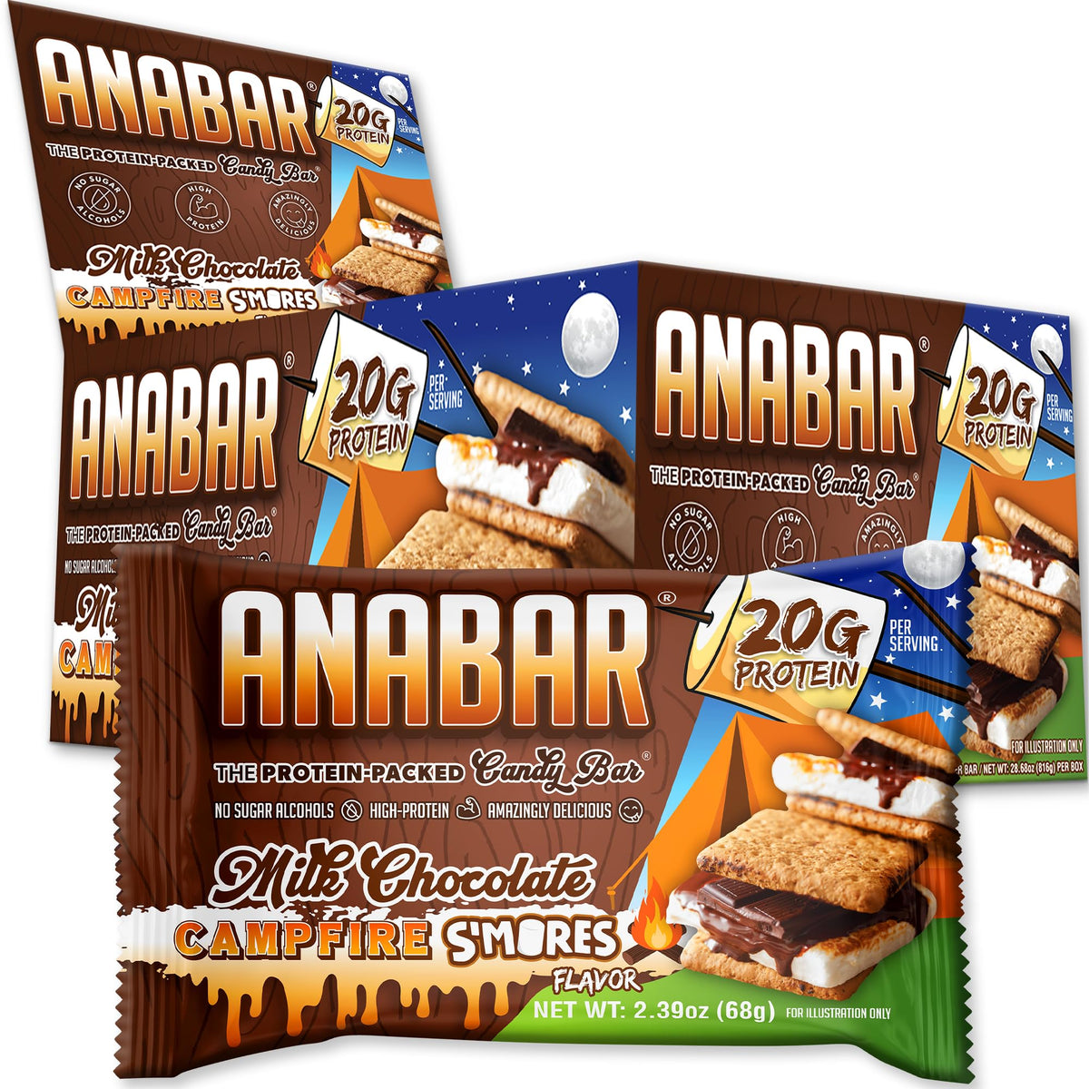 Barre protéinée Final Boss Anabar enrobage chocolat, goût gourmand, pratique à la pause déjeuner.