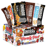 Barre Anabar au glaçage chocolat, protéine riche et dégustation rapide.