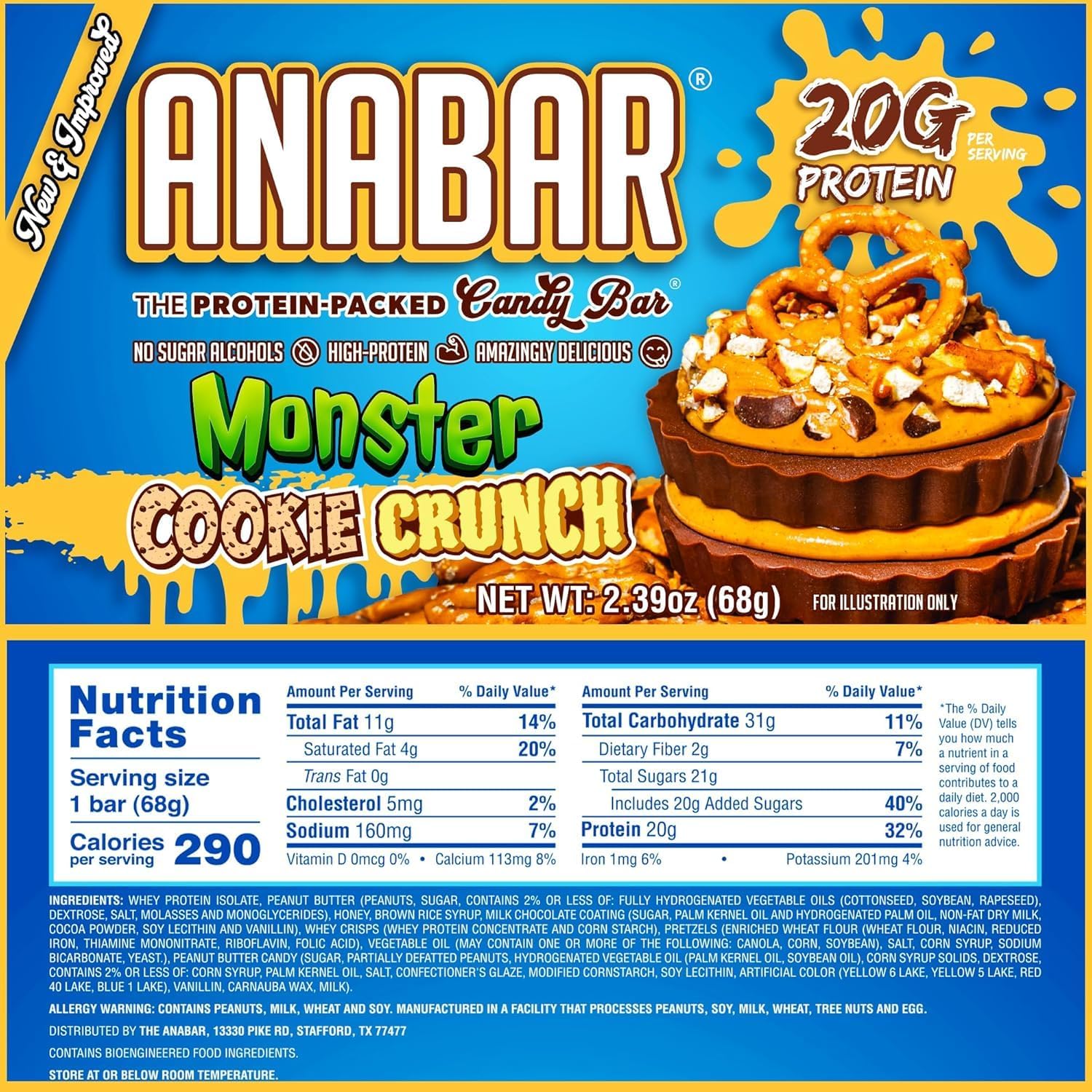 Final Boss Performance Anabar: couverture chocolat authentique et texture fondante.