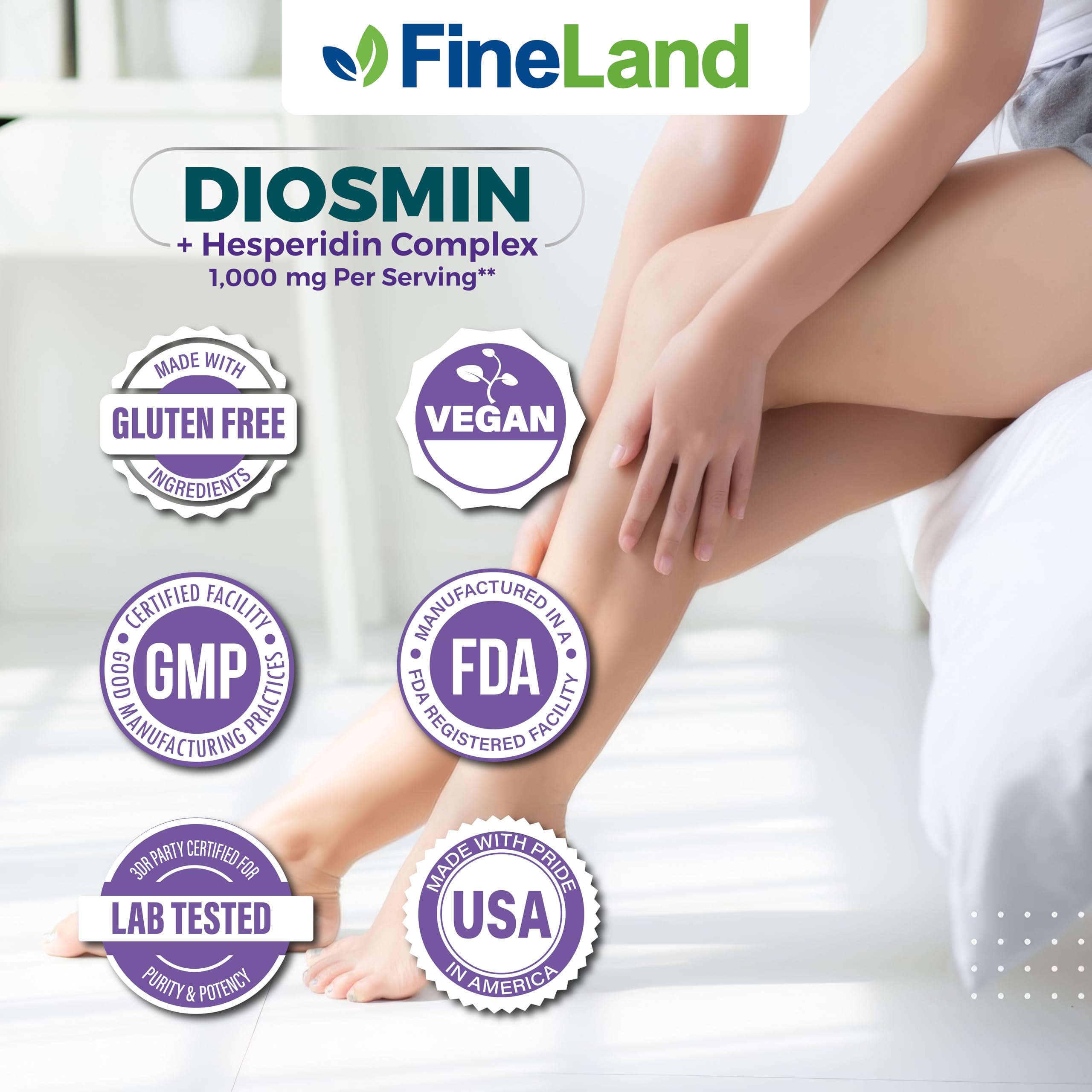 FineLand Diosmin & Hespéridine: prise quotidienne facile intégrée au rituel matinal.