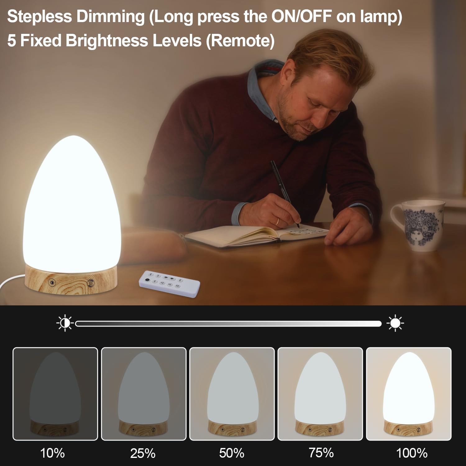 Contrôle tactile et télécommande Finezeal, réglages faciles à distance