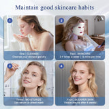 Fiogeo masque avec 7 modes lumineux et options personnalisables