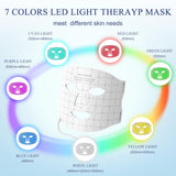 Fiogeo masque à diodes lumineuses visage avec 7 couleurs et ciblage du teint