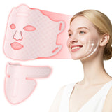 Fiogeo masque LED rouge pour visage, raffermissement et détente.