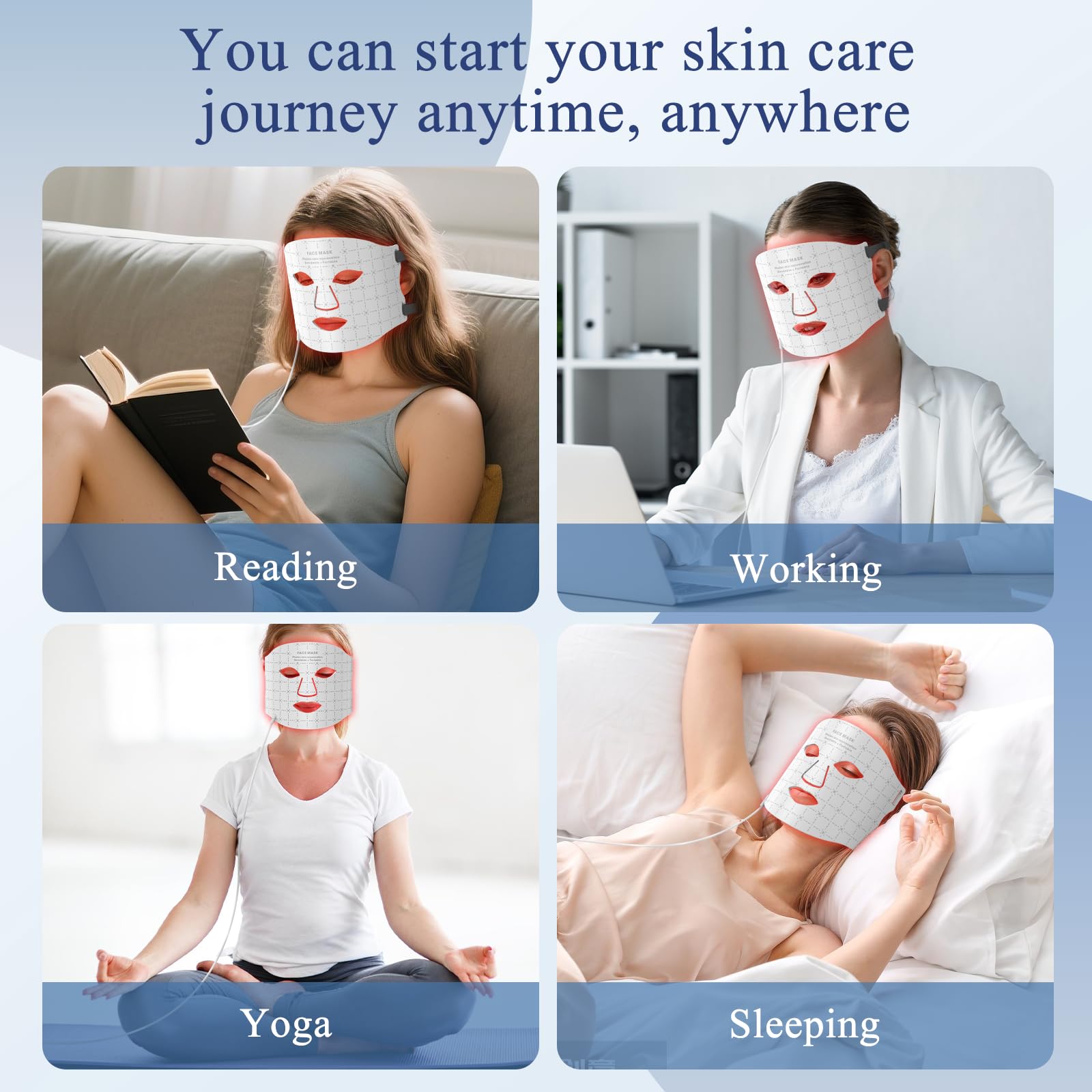 Fiogeo masque mains libres utilisation confortable à la maison