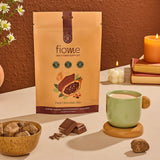 Fiome Fiber Bites bouchée chocolat noir, dégustation gourmande et saine.