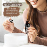 Massage avec Fiora Naturals huile clou de girofle, dilution adaptée.
